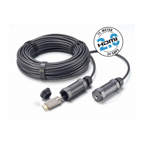 Оптичний HDMI кабель Inakustik Profi HDMI 2.0 LWL 124 Gbps броньований