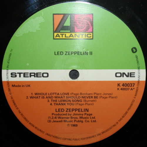 Led Zeppelin / Led Zeppelin II Vinyl Disc (LP)