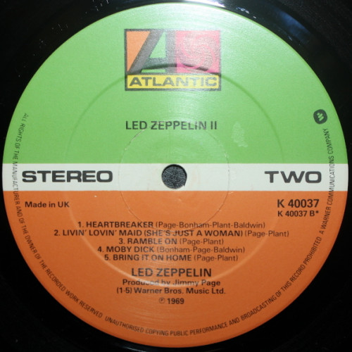 Led Zeppelin / Led Zeppelin II Vinyl Disc (LP)